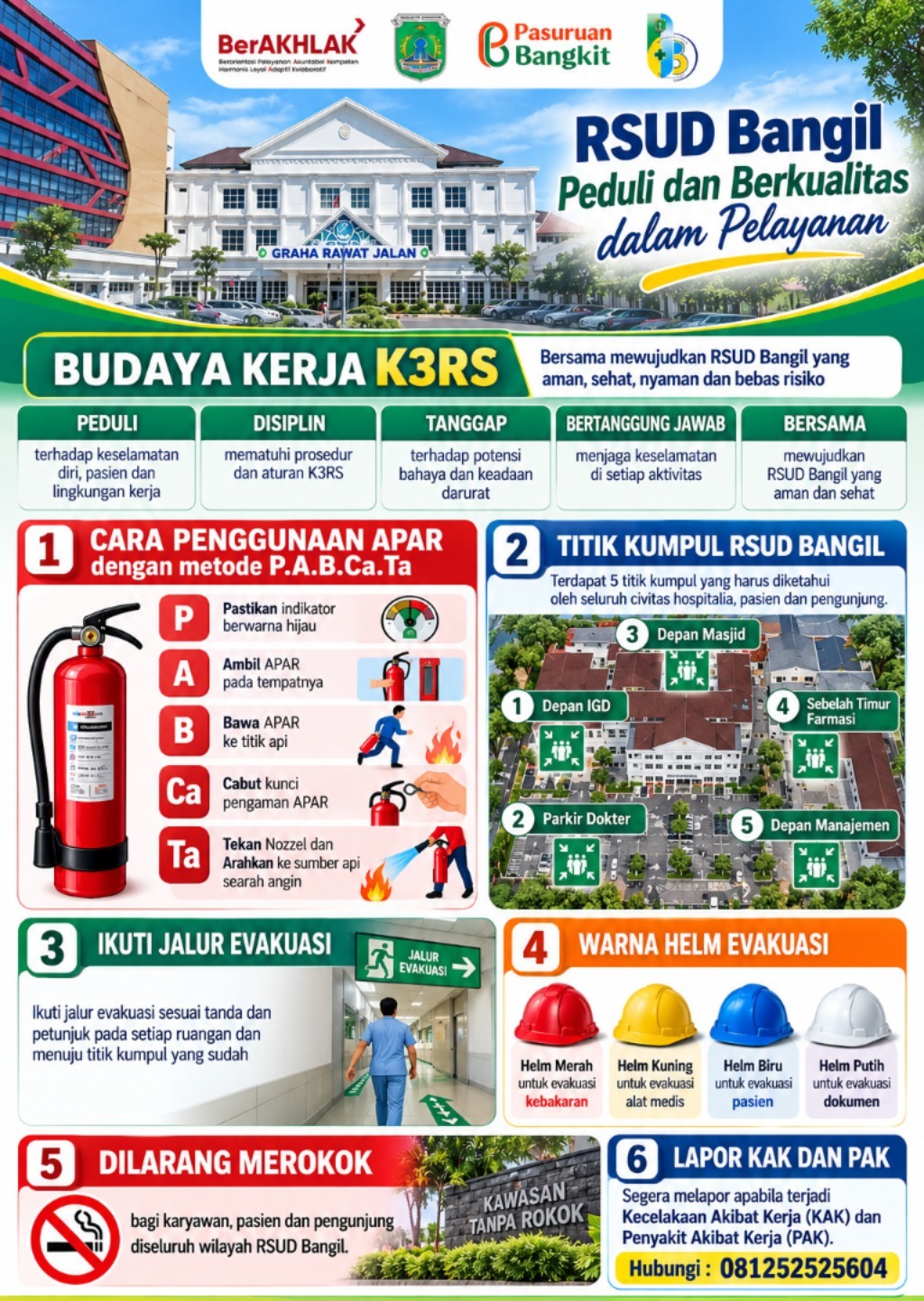 Publikasi keselamatan dan kesehatan kerja RSUD Bangil